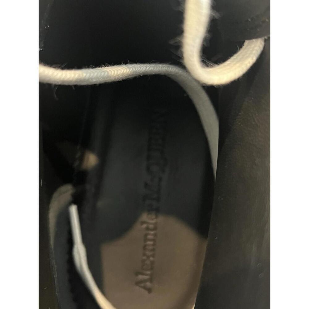 $790 Alexander McQueen ,Treadslick Nappa Joey High Top Sneakers White/Black 44 - Picture 5 of 12